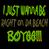 Right On Da Beach- Jamaican Letters (Standard Tee)