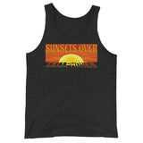 Sunsets Over Cellphones- Yellow Letters (Unisex Tank Top)