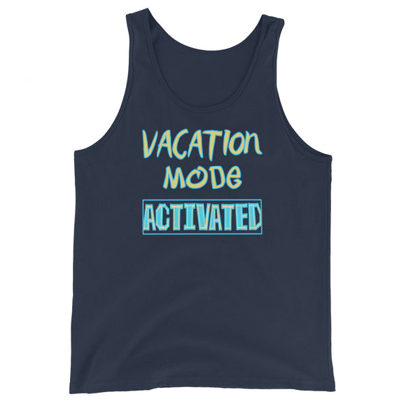 Vacation Mode Activated- Sun & Sand (Unisex Tank Top)