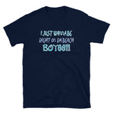 Right On Da Beach- Blue- Just letters (Standard Tee)