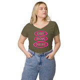 Exist Scowl Dislike (Women’s v-neck t-shirt)