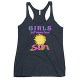 Girls Just Wanna Have Sun (Women's Racerback Tank)