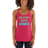 Vacation Mode Activated- Sun & Sand (Women's Racerback Tank)